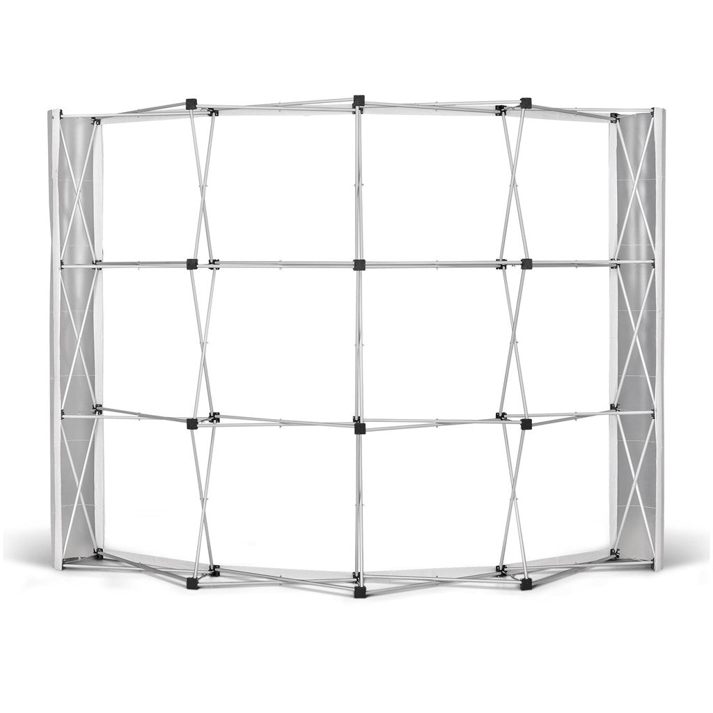 Legend Curved Banner Wall with Wings 2.85m x 2.25m - Brand your company Logo! Get a quote - Promo Lingo