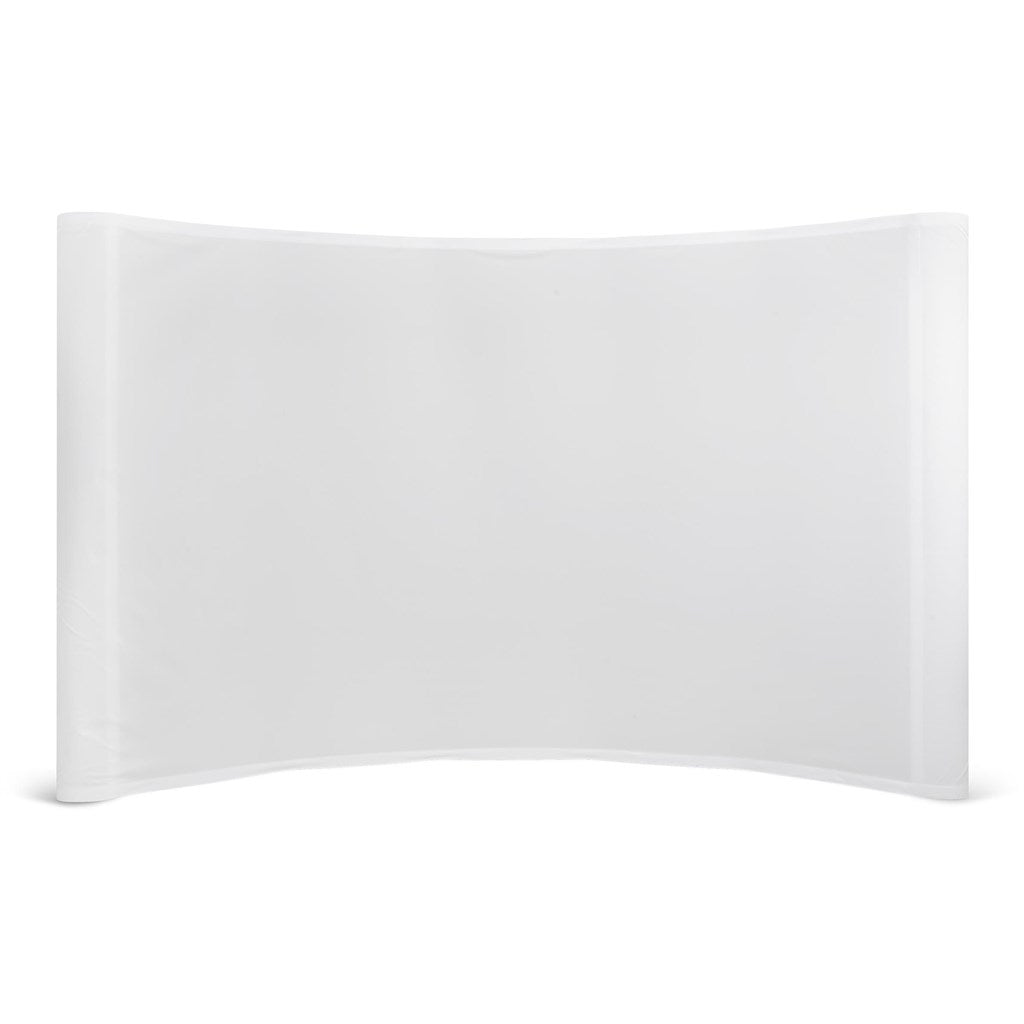 Legend Curved Banner Wall with Wings 3.5m x 2.25m - Brand your company Logo! Get a quote - Promo Lingo