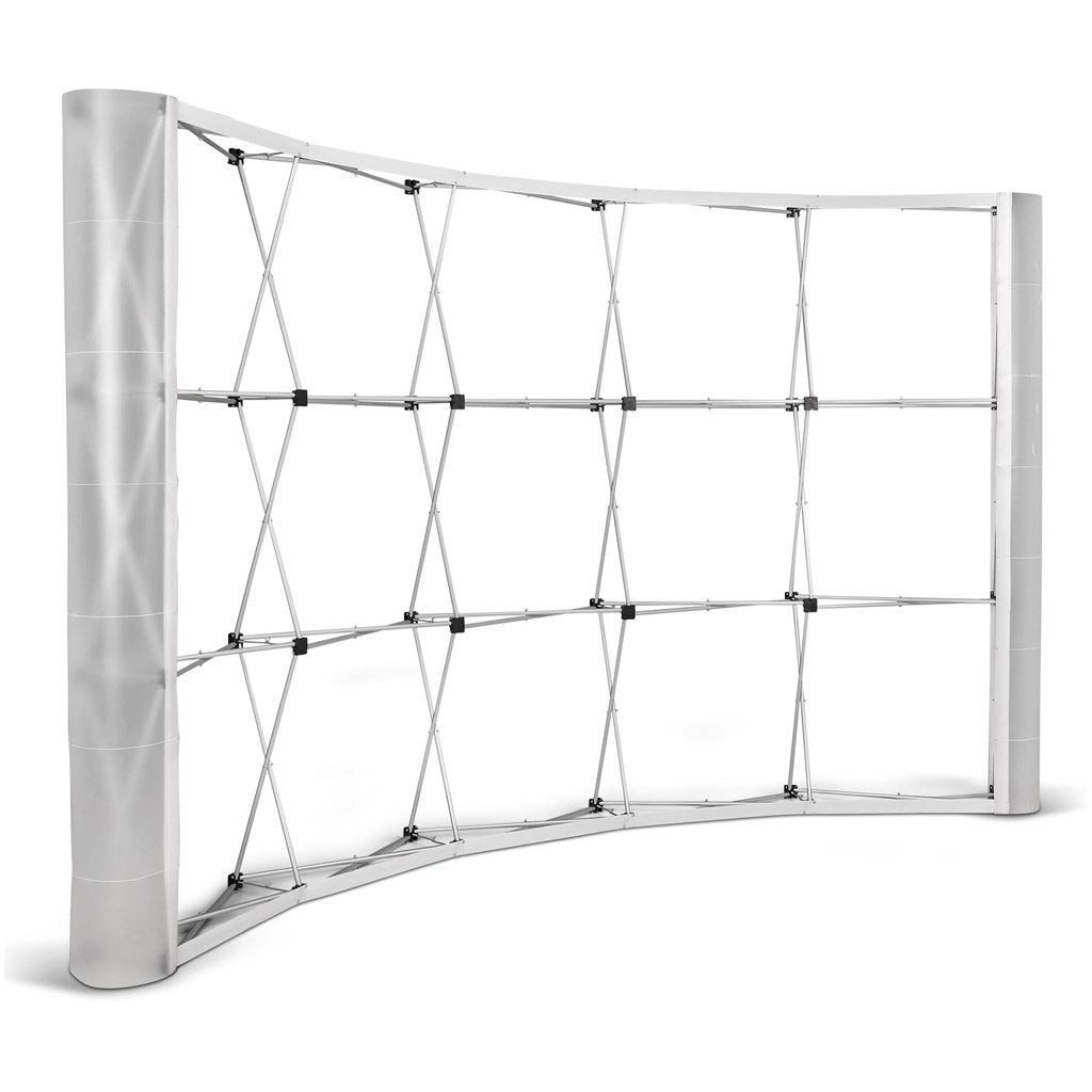 Legend Curved Banner Wall with Wings 3.5m x 2.25m - Brand your company Logo! Get a quote - Promo Lingo