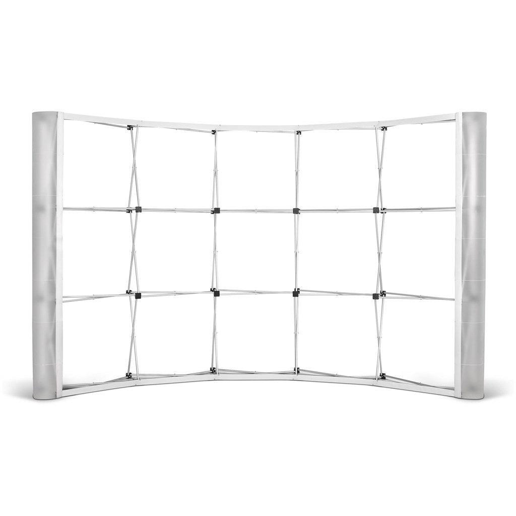 Legend Curved Banner Wall with Wings 3.5m x 2.25m - Brand your company Logo! Get a quote - Promo Lingo