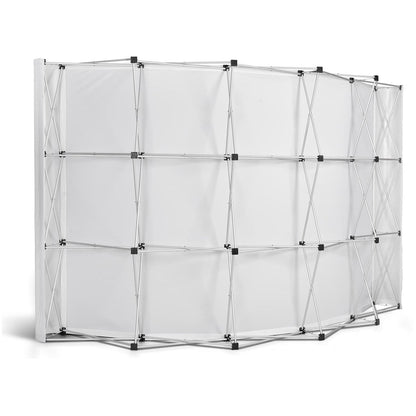 Legend Curved Banner Wall with Wings 3.5m x 2.25m - Brand your company Logo! Get a quote - Promo Lingo