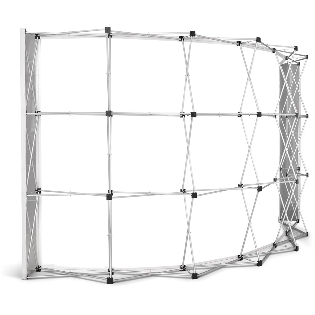 Legend Curved Banner Wall with Wings 4.2m x 2.25m - Brand your company Logo! Get a quote - Promo Lingo
