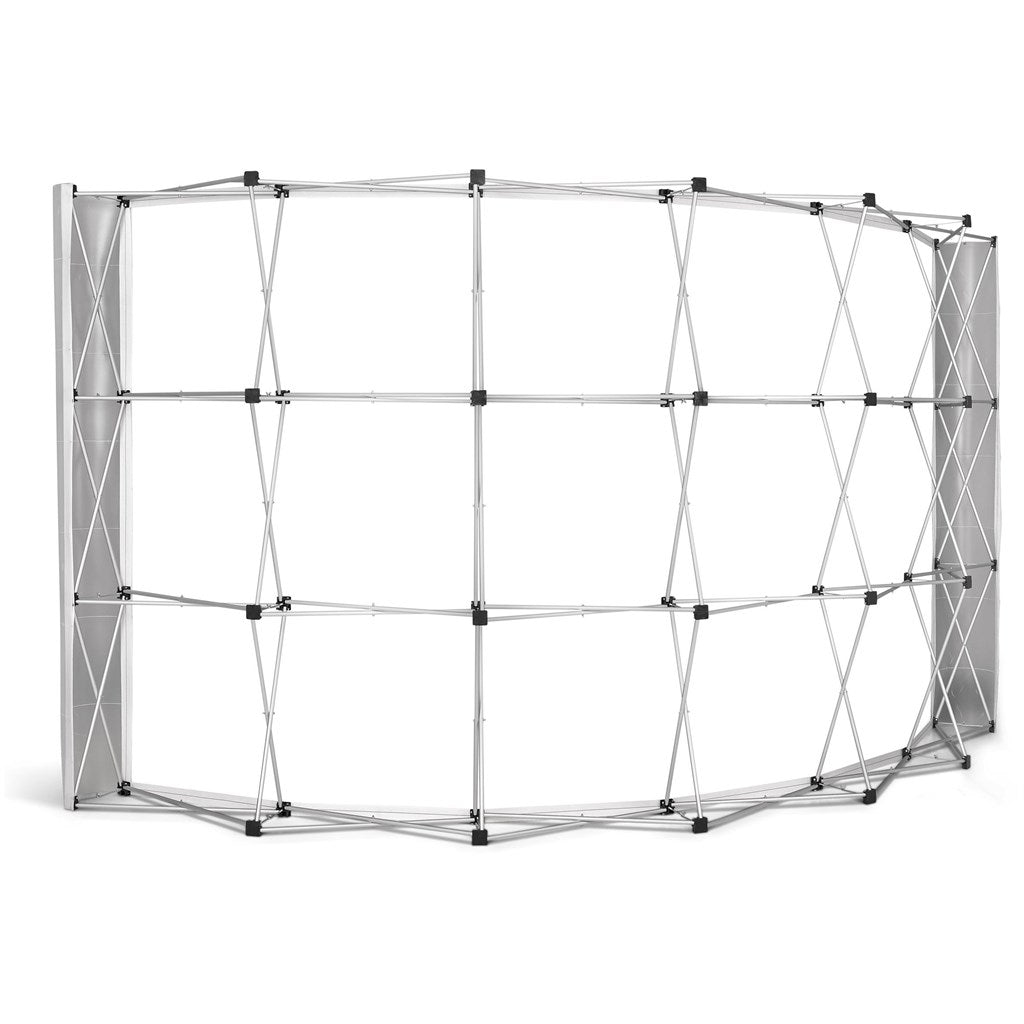 Legend Curved Banner Wall with Wings 4.2m x 2.25m - Brand your company Logo! Get a quote - Promo Lingo