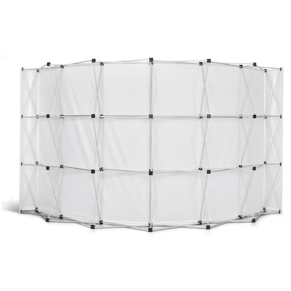 Legend Curved Banner Wall with Wings 4.2m x 2.25m - Brand your company Logo! Get a quote - Promo Lingo