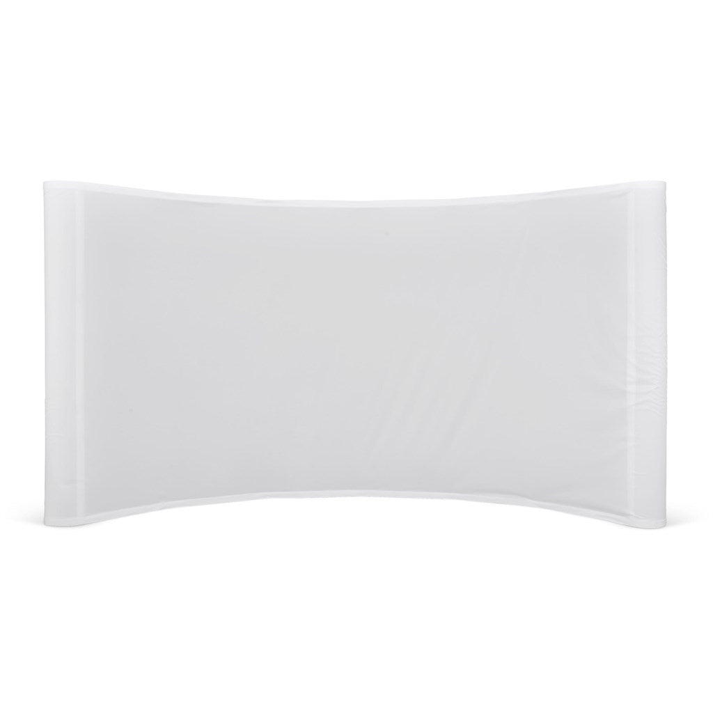 Legend Curved Banner Wall with Wings 4.2m x 2.25m - Brand your company Logo! Get a quote - Promo Lingo