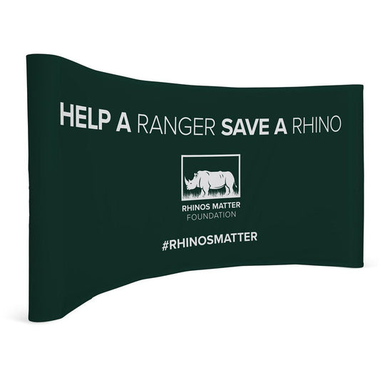 Legend Curved Banner Wall with Wings 4.2m x 2.25m - Brand your company Logo! Get a quote - Promo Lingo