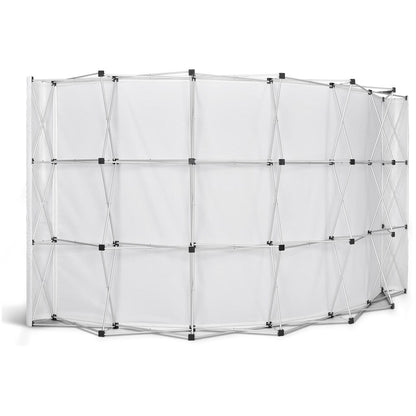 Legend Curved Banner Wall with Wings 4.2m x 2.25m - Brand your company Logo! Get a quote - Promo Lingo