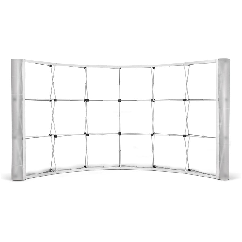 Legend Curved Banner Wall with Wings 4.2m x 2.25m - Brand your company Logo! Get a quote - Promo Lingo