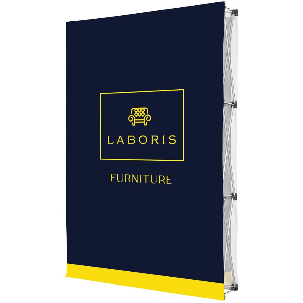 Legend Double - Sided Straight Banner Wall 1.52m x 2.25m - Brand your company Logo! Get a quote - Promo Lingo