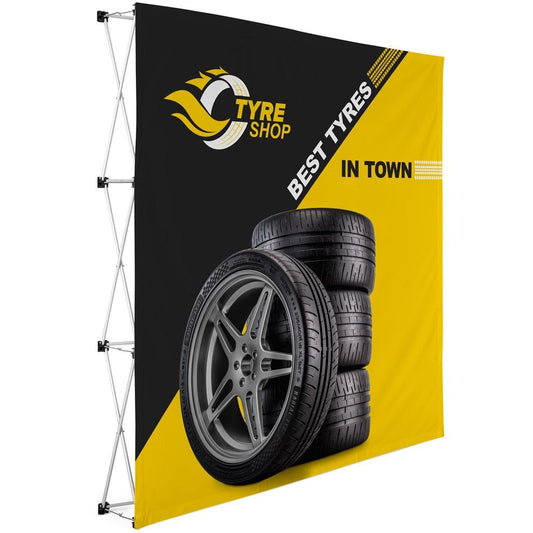 Legend Straight Banner Wall 2.25m x 2.25m - Brand your company Logo! Get a quote - Promo Lingo