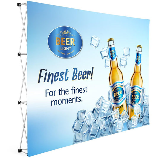 Legend Straight Banner Wall 3m x 2.25m - Brand your company Logo! Get a quote - Promo Lingo