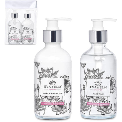 Luxurious Eva & Elm Hand Wash & Hand Lotion Set - Brand your company Logo! Get a quote - Promo Lingo