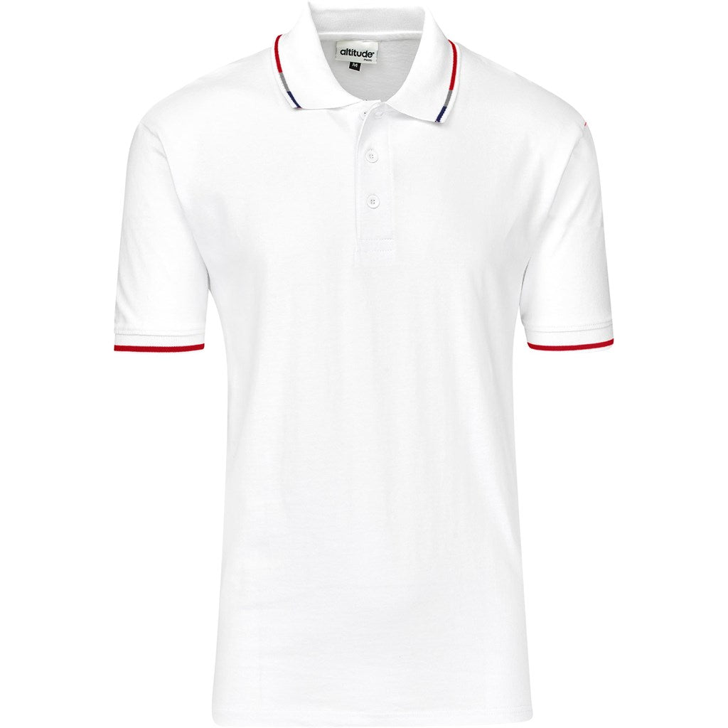 Mens Ash Golf Shirt - White - Brand your company Logo! Get a quote - Promo Lingo