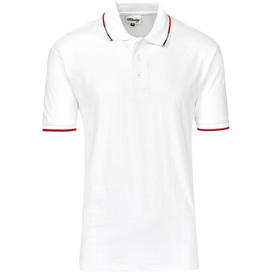 Mens Ash Golf Shirt - White - Brand your company Logo! Get a quote - Promo Lingo