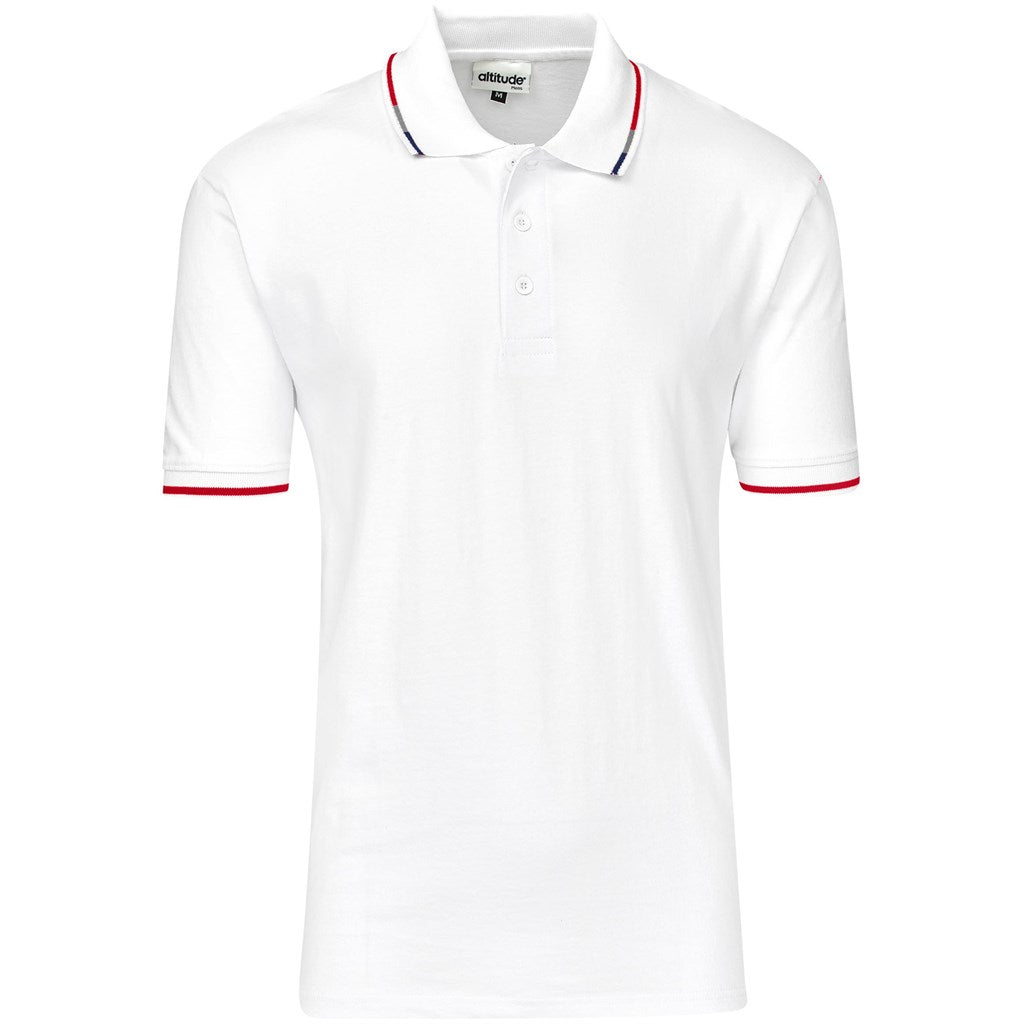 Mens Ash Golf Shirt - White - Brand your company Logo! Get a quote - Promo Lingo