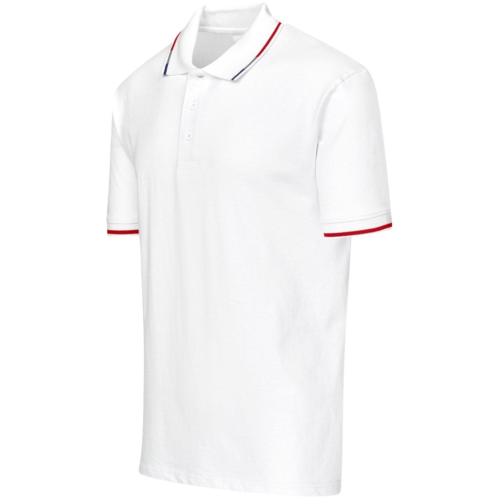 Mens Ash Golf Shirt - White - Brand your company Logo! Get a quote - Promo Lingo
