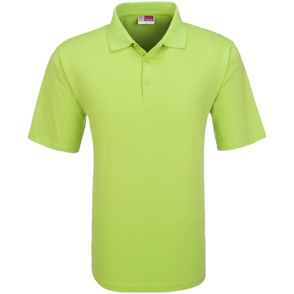 Mens Cardinal Golf Shirt - Lime - Brand your company Logo! Get a quote - Promo Lingo