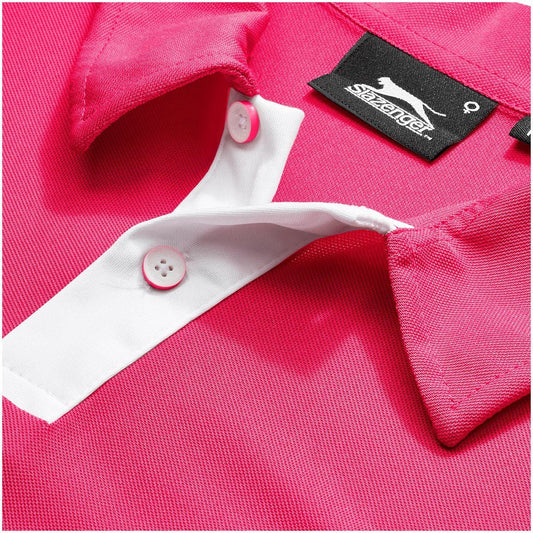 Mens Contest Golf Shirt - Pink for Stylish Comfort - Brand your company Logo! Get a quote - Promo Lingo