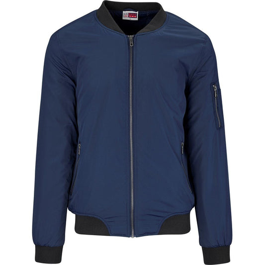 Mens Crusader Bomber Jacket - Navy - Brand your company Logo! Get a quote - Promo Lingo