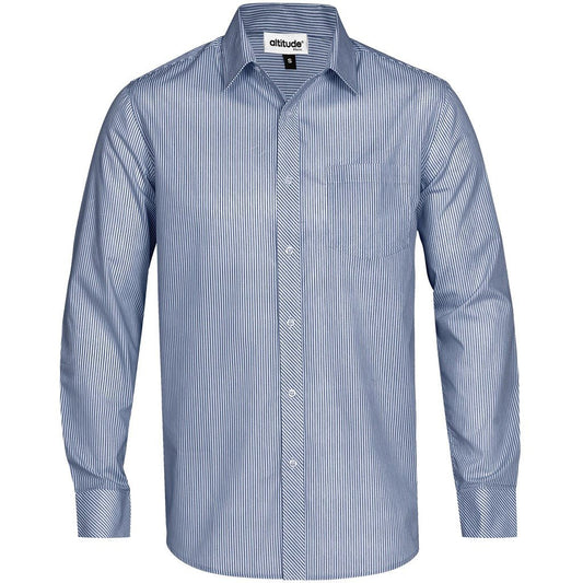 Mens Long Sleeve Birmingham Shirt - Navy - Brand your company Logo! Get a quote - Promo Lingo