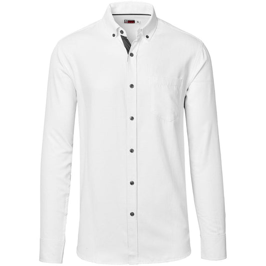 Mens Long Sleeve Casablanca Shirt - Charcoal - Brand your company Logo! Get a quote - Promo Lingo