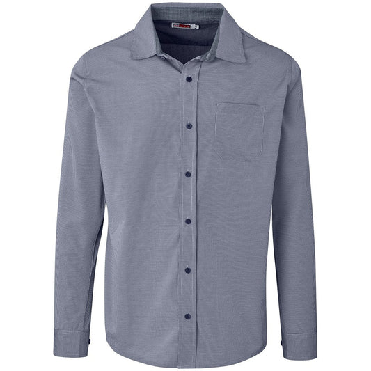 Mens Long Sleeve Coventry Shirt - Navy - Brand your company Logo! Get a quote - Promo Lingo