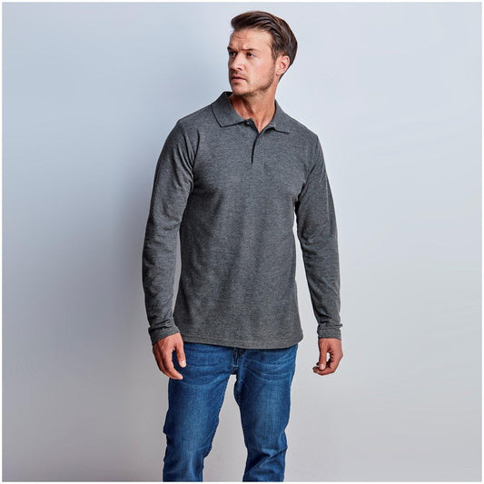 Mens Long Sleeve Elemental Golf Shirt - Brand your company Logo! Get a quote - Promo Lingo