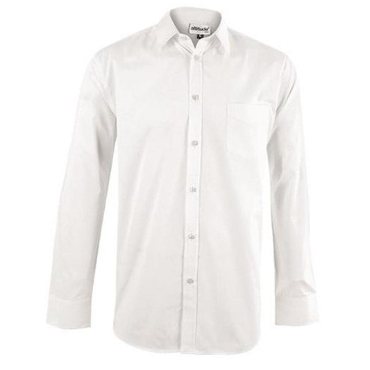 Mens Long Sleeve Haiden Shirt - White - Brand your company Logo! Get a quote - Promo Lingo