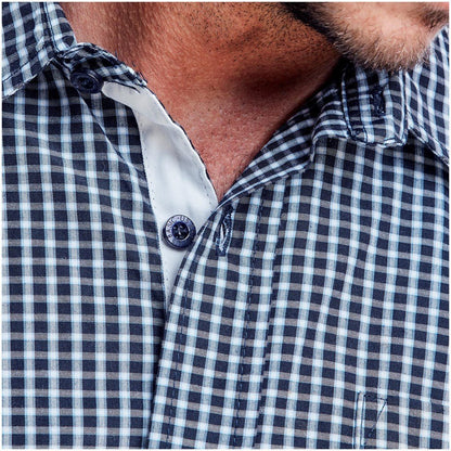 Mens Long Sleeve Kenton Shirt - Navy - Brand your company Logo! Get a quote - Promo Lingo