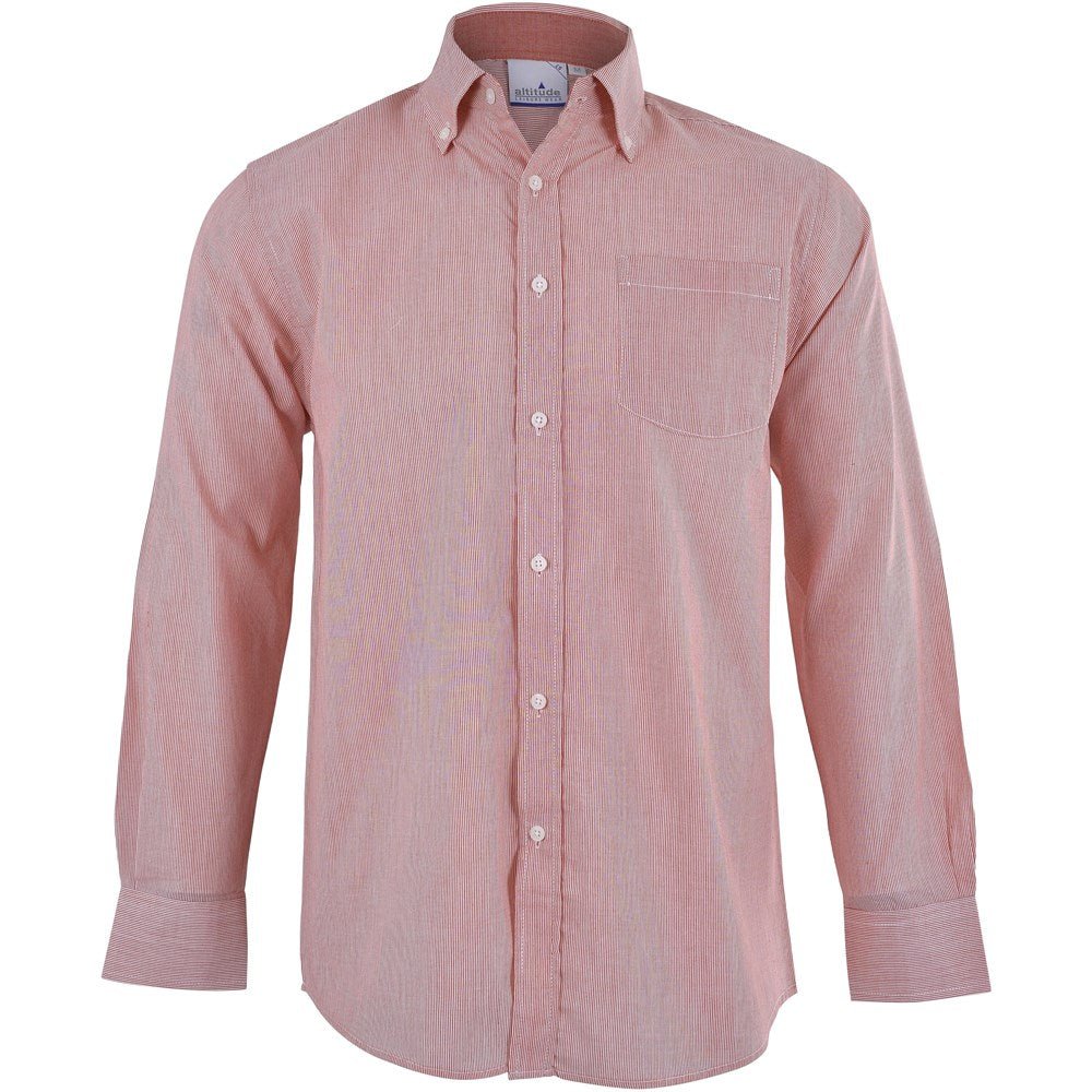 Mens Long Sleeve Lisbon Shirt - Red - Brand your company Logo! Get a quote - Promo Lingo