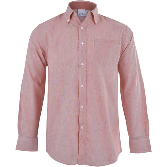 Mens Long Sleeve Lisbon Shirt - Red - Brand your company Logo! Get a quote - Promo Lingo