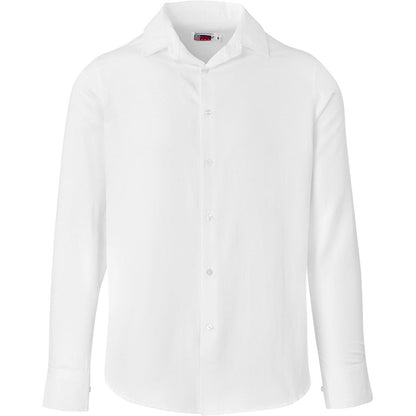 Mens Long Sleeve Wallstreet Shirt - White - Brand your company Logo! Get a quote - Promo Lingo