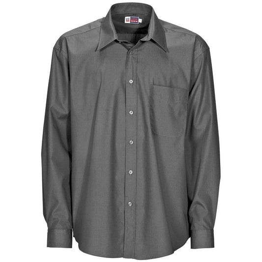 Mens Long Sleeve Washington Shirt - Grey - Brand your company Logo! Get a quote - Promo Lingo