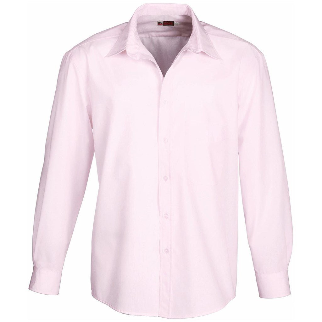 Mens Long Sleeve Washington Shirt - Pink - Brand your company Logo! Get a quote - Promo Lingo