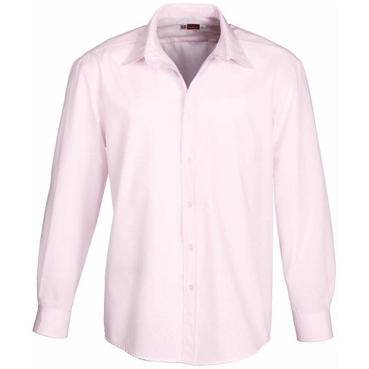Mens Long Sleeve Washington Shirt - Pink - Brand your company Logo! Get a quote - Promo Lingo