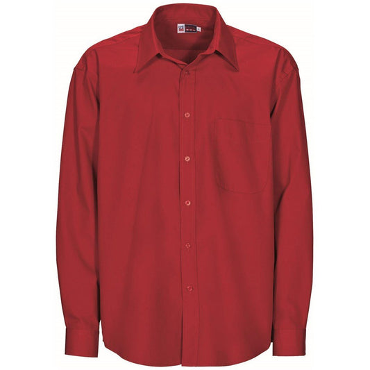 Mens Long Sleeve Washington Shirt - Red - Brand your company Logo! Get a quote - Promo Lingo