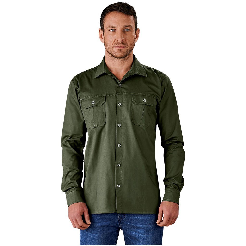 Mens Long Sleeve Wildstone Shirt - Brand your company Logo! Get a quote - Promo Lingo