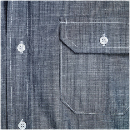 Mens Long Sleeve Windsor Shirt - Navy - Brand your company Logo! Get a quote - Promo Lingo