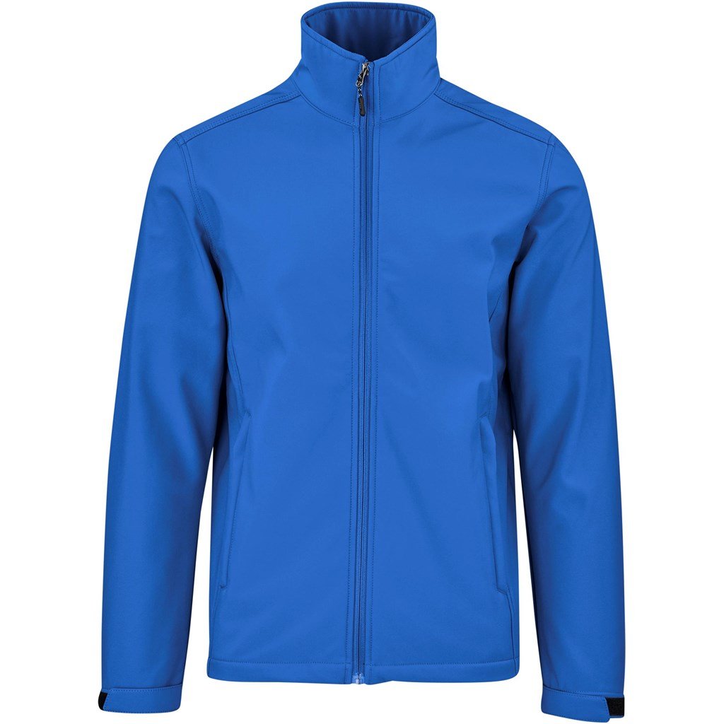 Mens Maxson Softshell Jacket - Blue - Brand your company Logo! Get a quote - Promo Lingo
