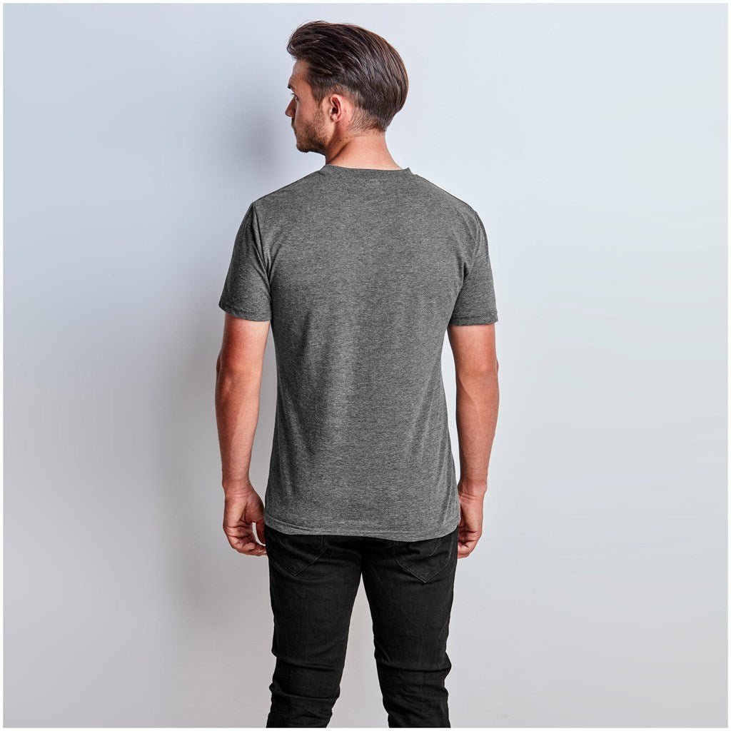 Mens Michigan Melange V - Neck T-Shirt - Brand your company Logo! Get a quote - Promo Lingo