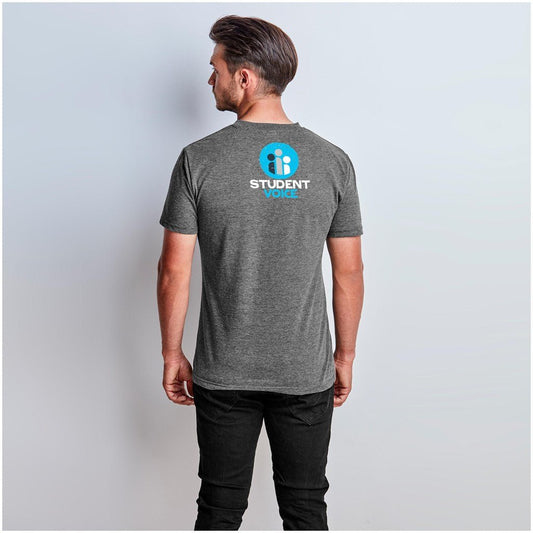 Mens Michigan Melange V - Neck T-Shirt - Brand your company Logo! Get a quote - Promo Lingo