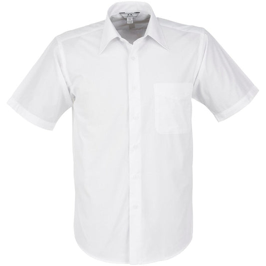 Mens Short Sleeve Metro Shirt - White - Brand your company Logo! Get a quote - Promo Lingo
