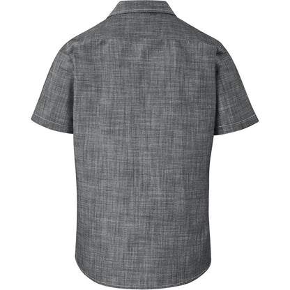Mens Short Sleeve Windsor Shirt - Grey - Brand your company Logo! Get a quote - Promo Lingo