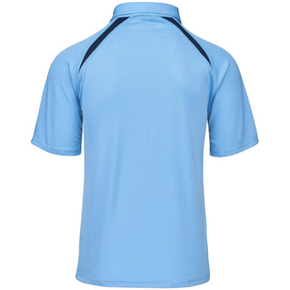 Mens Splice Golf Shirt - Light Blue - Brand your company Logo! Get a quote - Promo Lingo