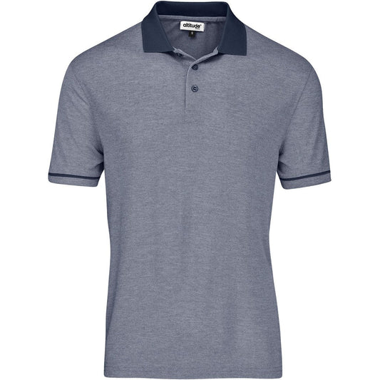 Mens Verge Golf Shirt - Blue - Brand your company Logo! Get a quote - Promo Lingo