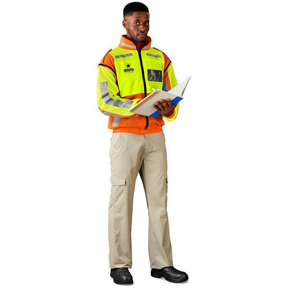 Metro Two - Tone Hi - Viz Reflective Zip - Off Jacket - Brand your company Logo! Get a quote - Promo Lingo