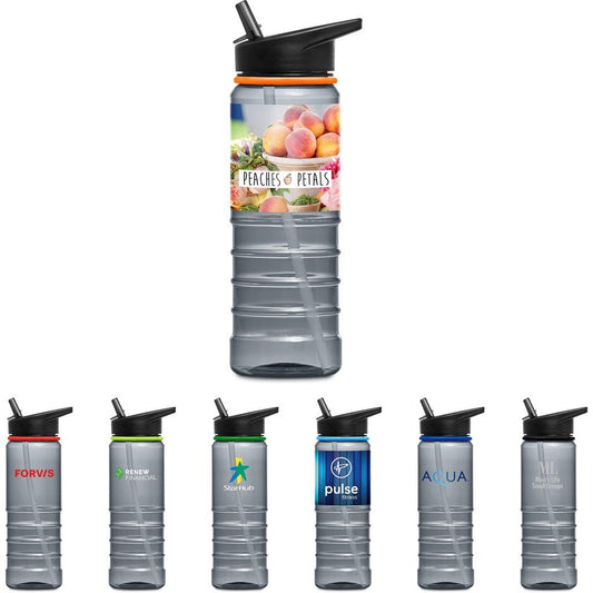 Nautica Plastic Water Bottle - 750ml with Flip Top Lid - Brand your company Logo! Get a quote - Promo Lingo