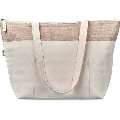 Okiyo Arshi Cotton & Jute 12 Can Lunch Cooler Bag - Brand your company Logo! Get a quote - Promo Lingo