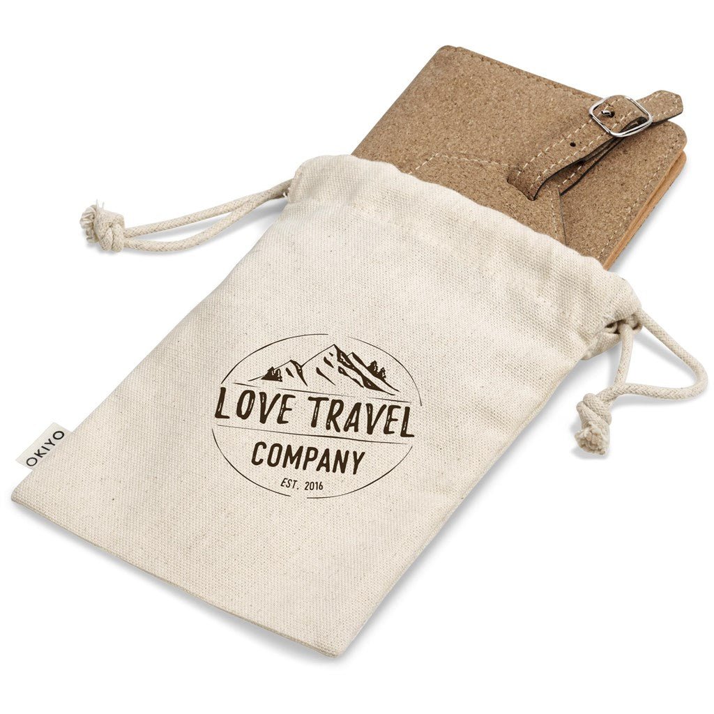 Okiyo Bouken Cork Travel Gift Set with RFID Protection - Brand your company Logo! Get a quote - Promo Lingo