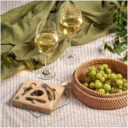 Okiyo Budonoki Bamboo Wine Accessories set - Brand your company Logo! Get a quote - Promo Lingo